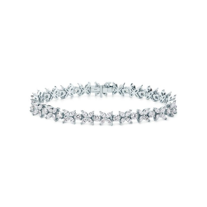Cluster Tennis Bracelet